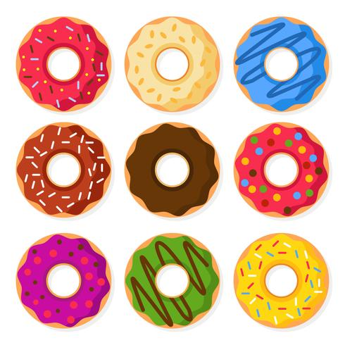 Donuts ilustração vetorial vetor