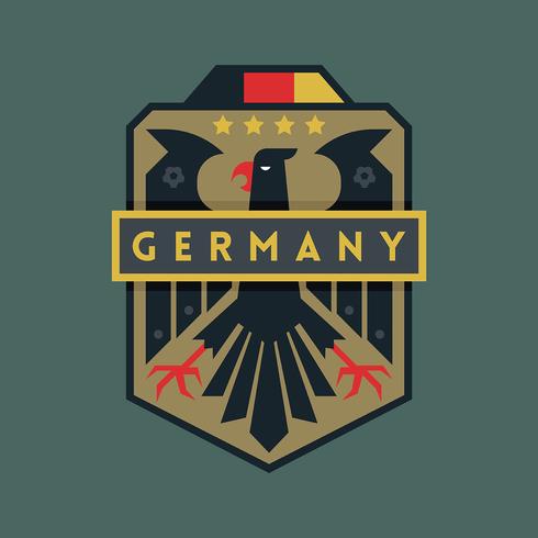 Emblemas do futebol da copa do mundo de Alemanha vetor