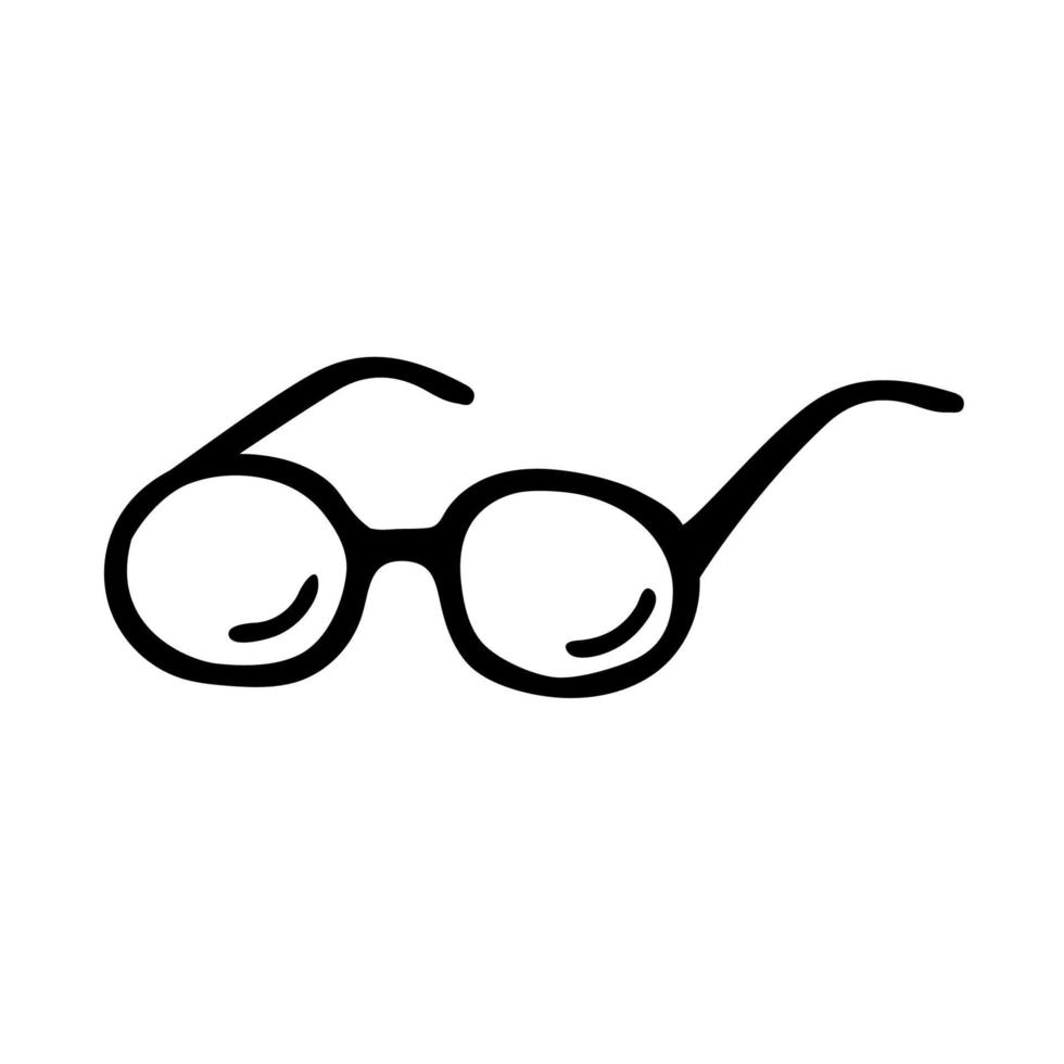 óculos rabisco ícone vetor