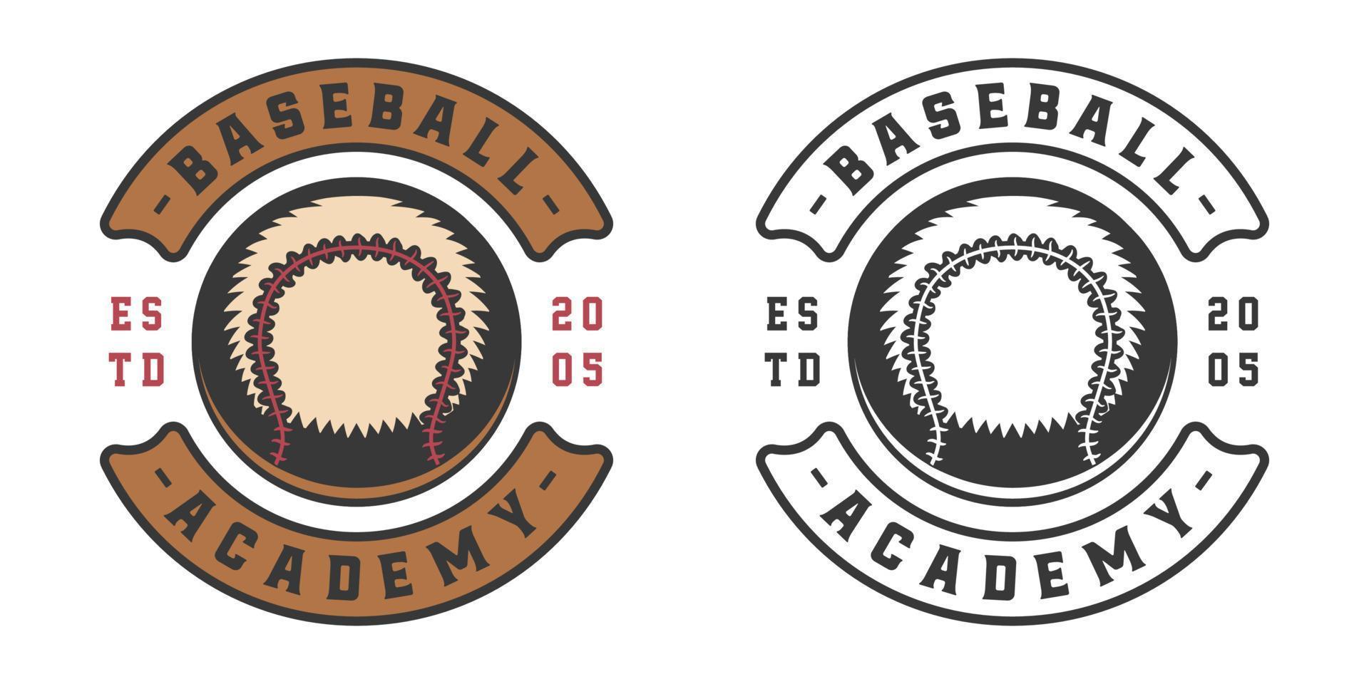 vintage retro beisebol esporte emblema, logotipo, distintivo, rótulo. marca, poster ou imprimir. monocromático gráfico arte. vetor ilustração.