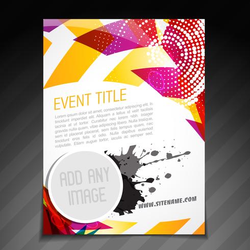 design de cartaz de evento vetor