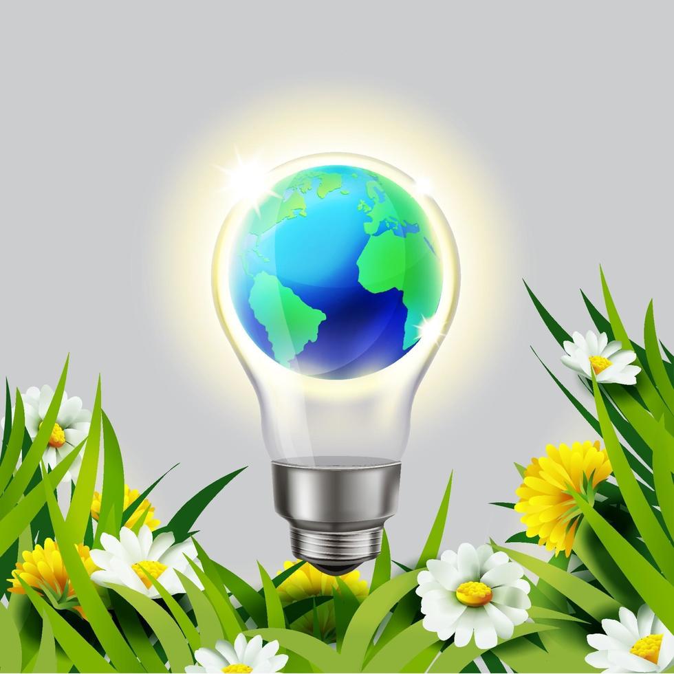 salvar o meio ambiente com energia natural vetor