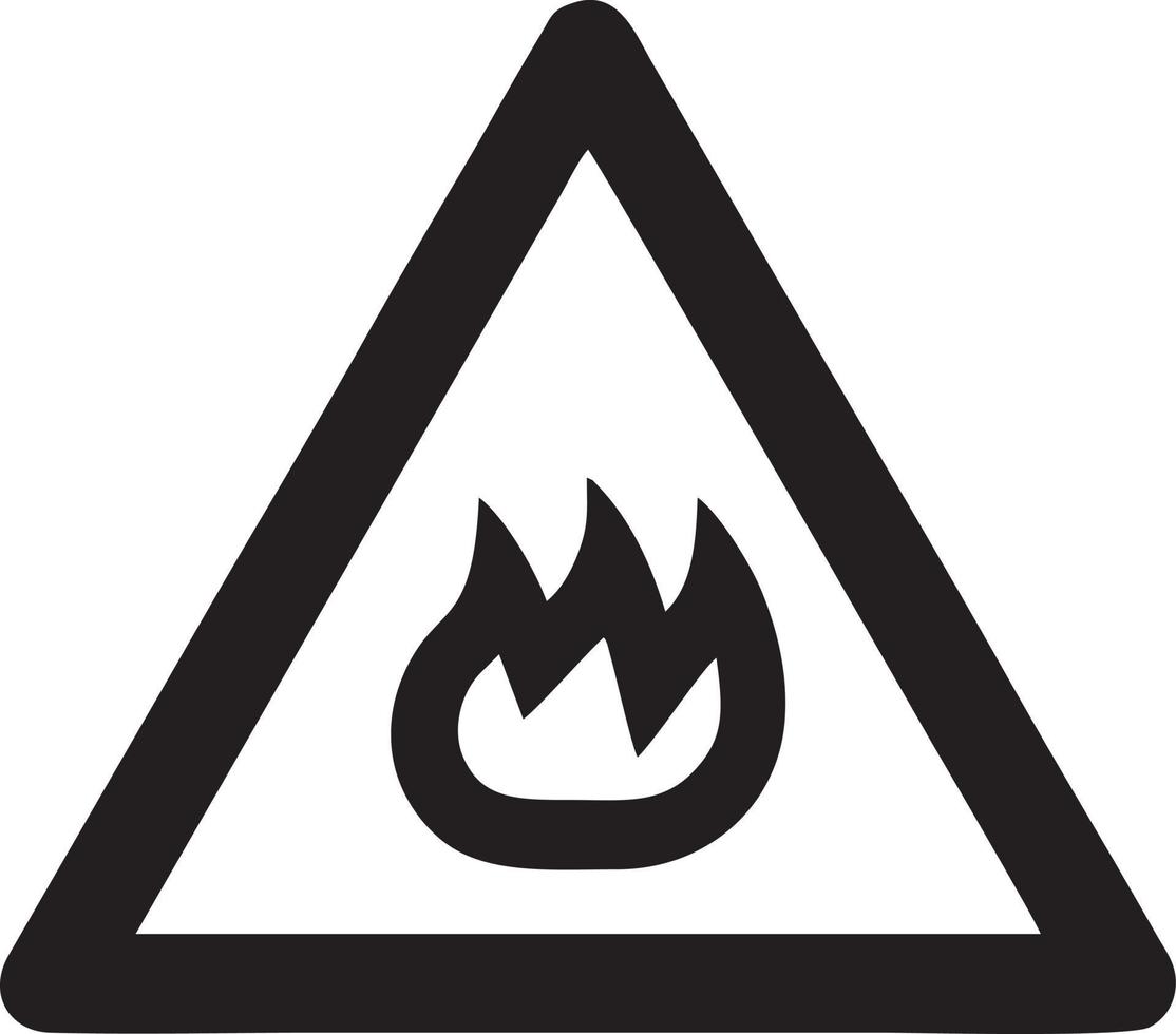 fogo quente ícone símbolo imagem vetor. ilustração do a Perigo fogo queimar imagem Projeto. eps 10 vetor