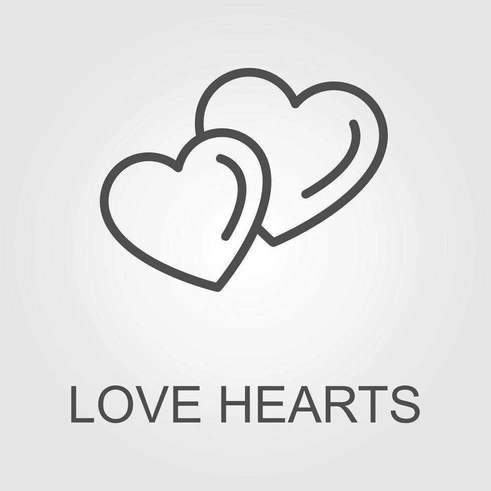 coração linha ícone, esboço e sólido vetor amor logotipo, linear pictograma isolado em branco, pixel perfeito ilustração