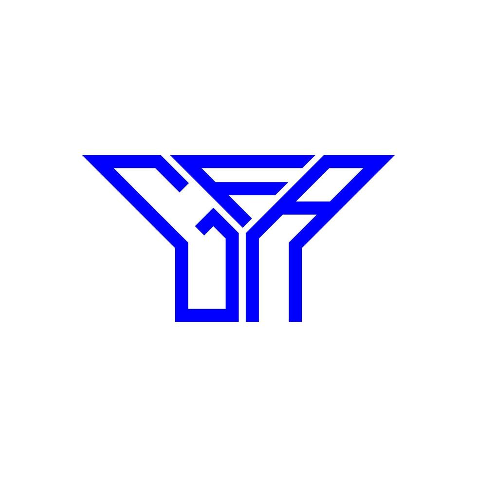 design criativo do logotipo da carta gfa com gráfico vetorial, logotipo simples e moderno da gfa. vetor