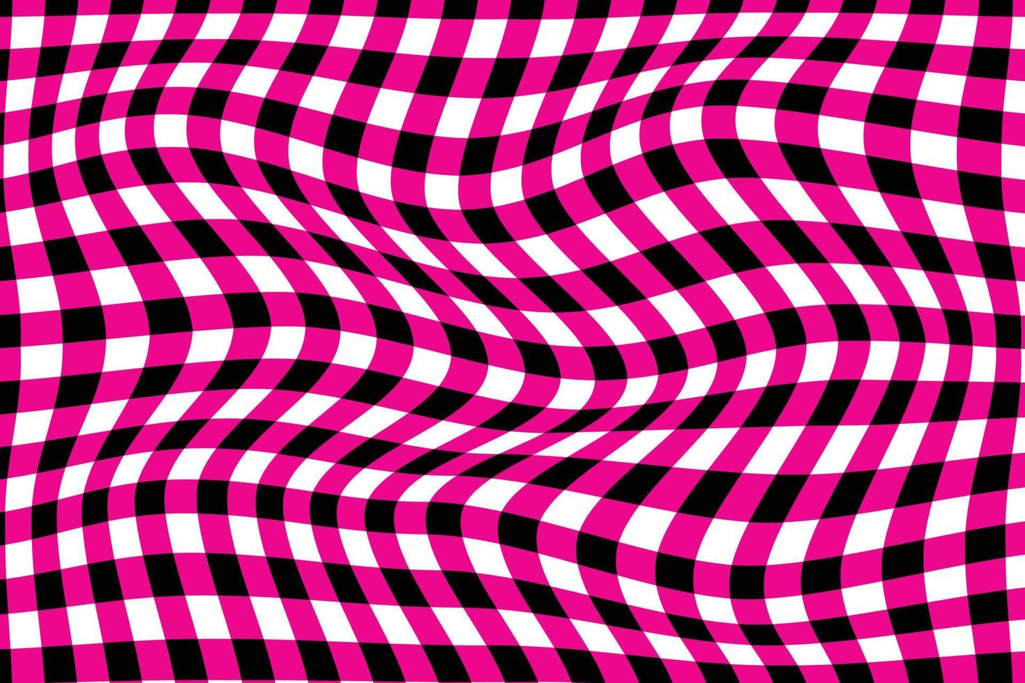 abstrato geométrico tecido de algodão tartan Verifica xadrez dentro rosa, preto, branco padronizar. vetor
