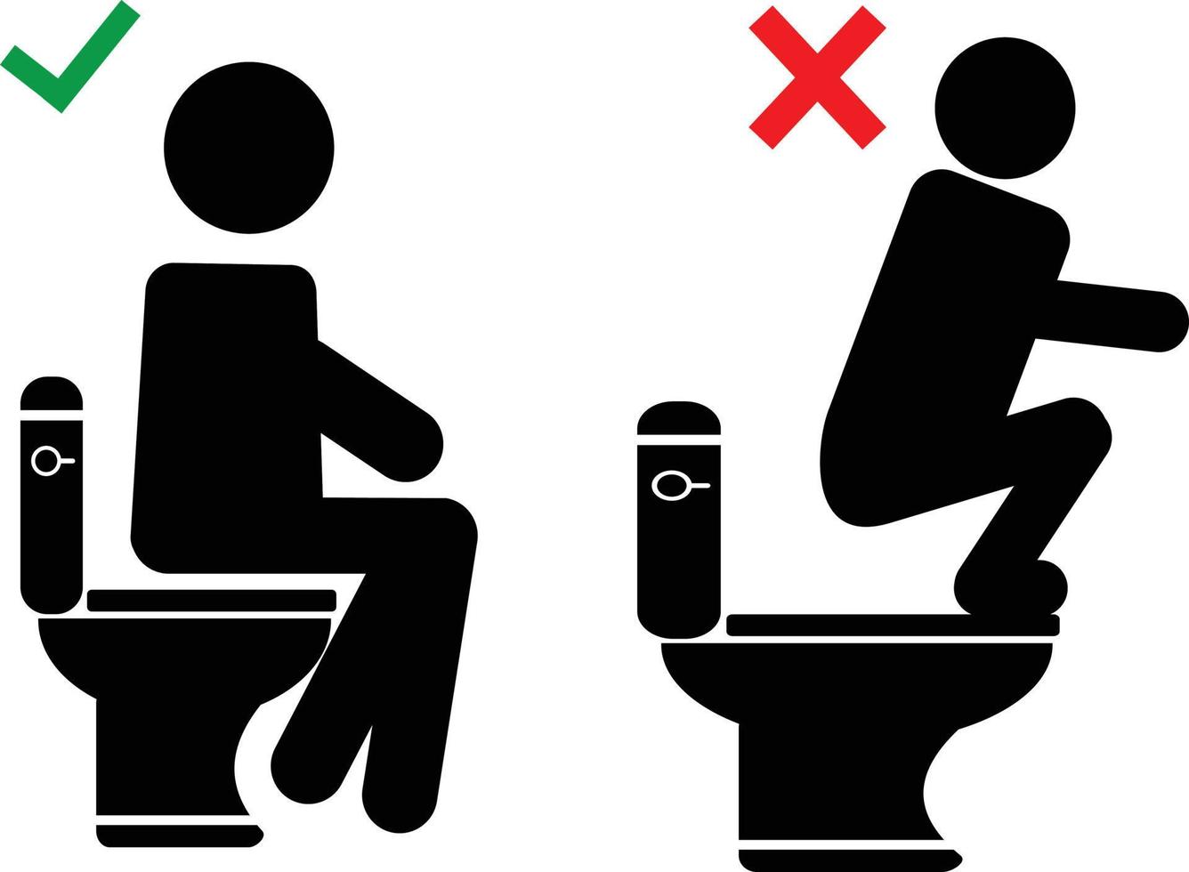 público banheiro ícone pictograma vetor