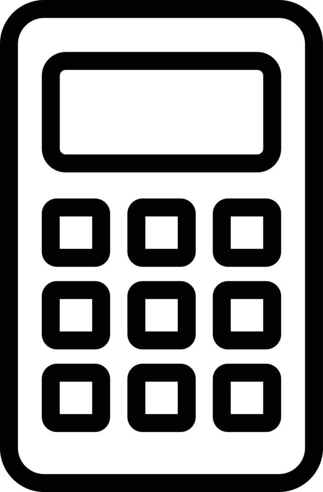 calculadora ícone linha símbolo , matemática ícone . elemento do Educação ilustração pode estar usava para rede, logotipo, Móvel aplicativo, interface do usuário, ux vetor