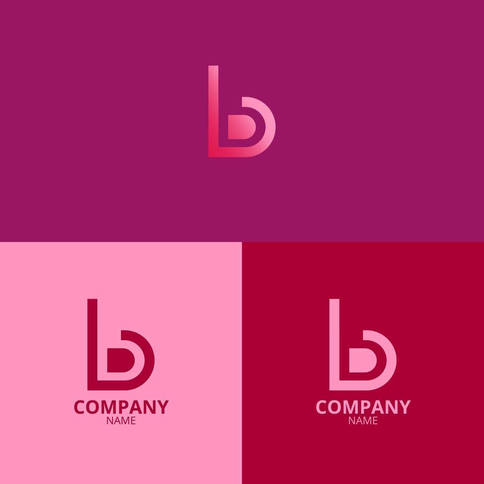 a carta b logotipo com uma limpar \ limpo e moderno estilo Além disso usa uma afiado gradiente Rosa cor com Mais colorida nuances, perfeito para Reforço seu companhia logotipo branding vetor