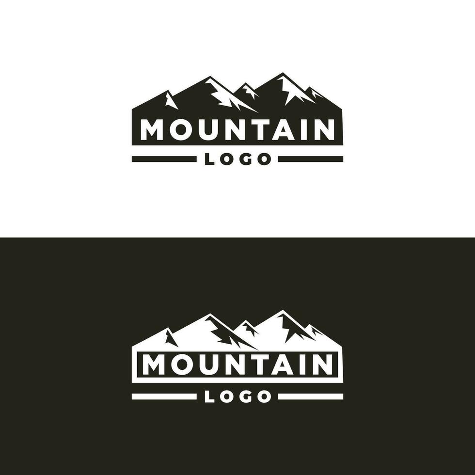 modelo de logotipo de montanha. ilustração vetorial. vetor