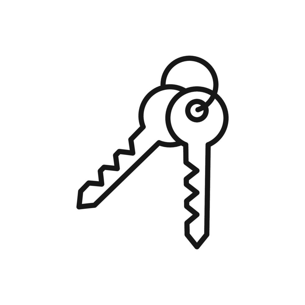 editável ícone do chave, vetor ilustração isolado em branco fundo. usando para apresentação, local na rede Internet ou Móvel aplicativo