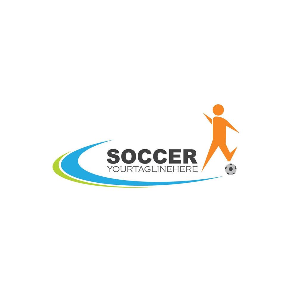 futebol logotipo e ícone ilustração vetor