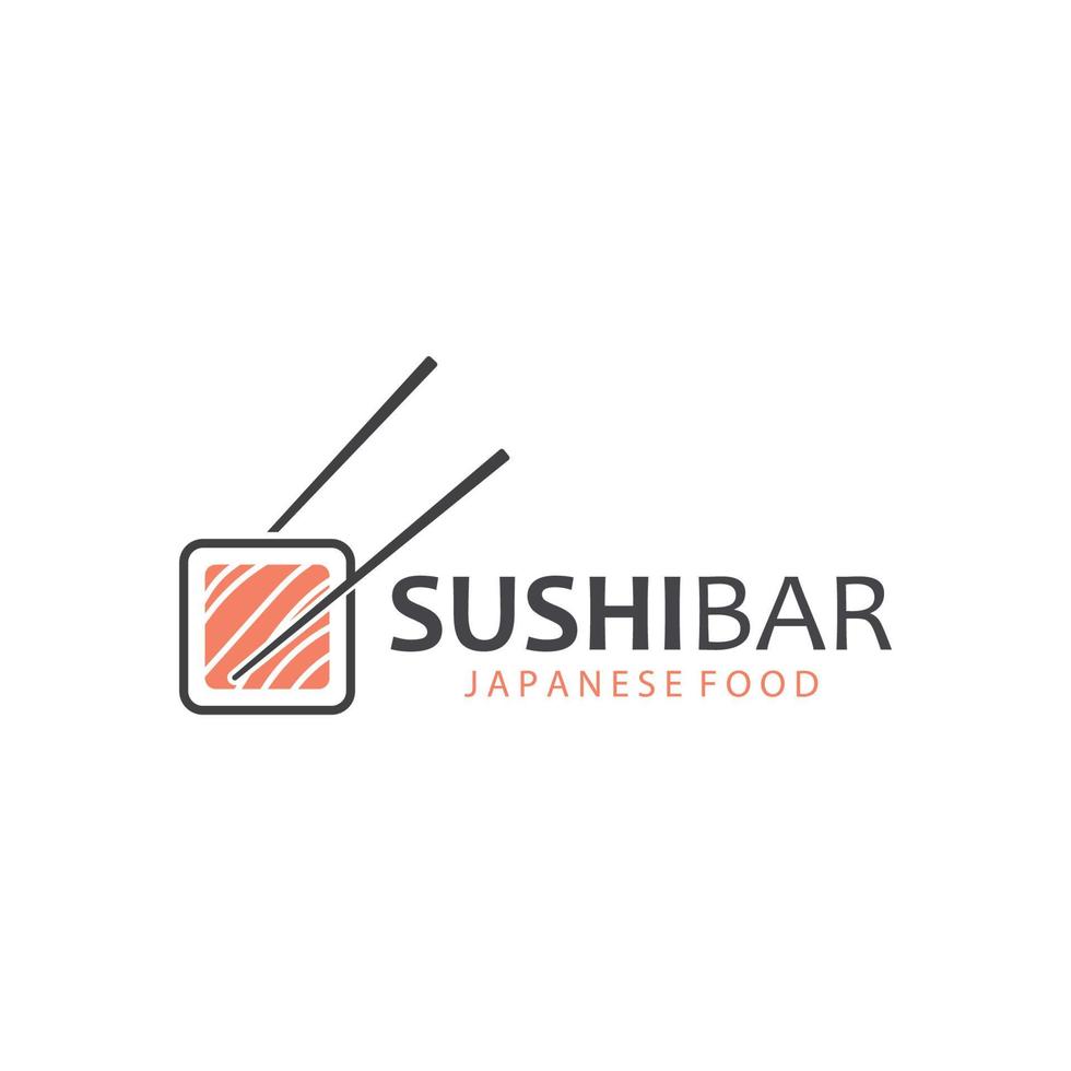 Sushi vetor logotipo modelo, ou japonês especialidades.