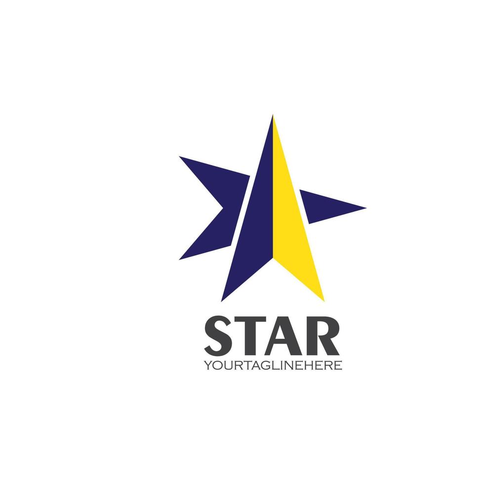 Estrela logotipo ícone vetor ilustração