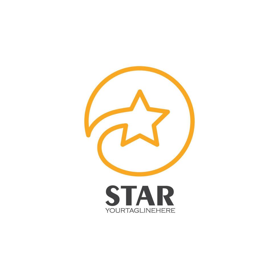 Estrela logotipo ícone vetor ilustração