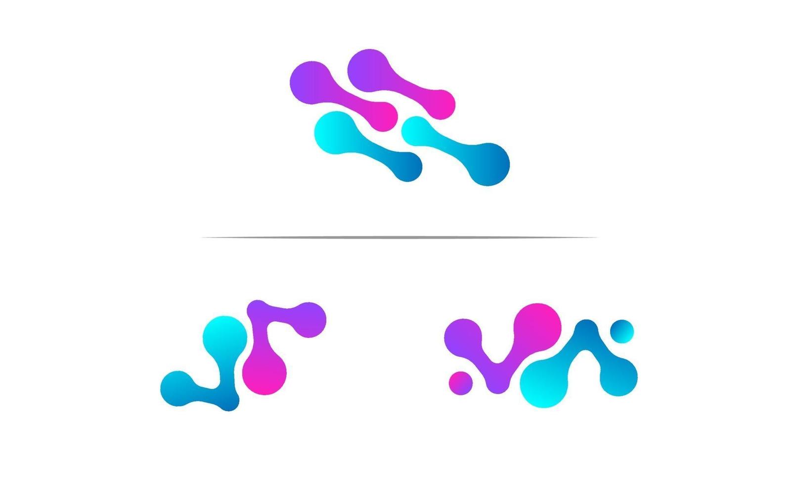 modelo de design de logotipo molecular ilustração vetorial ícone elemento-vetor vetor