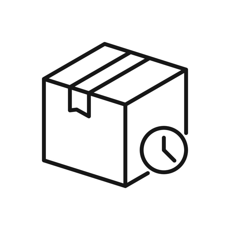 editável ícone do processo pacote caixa, vetor ilustração isolado em branco fundo. usando para apresentação, local na rede Internet ou Móvel aplicativo