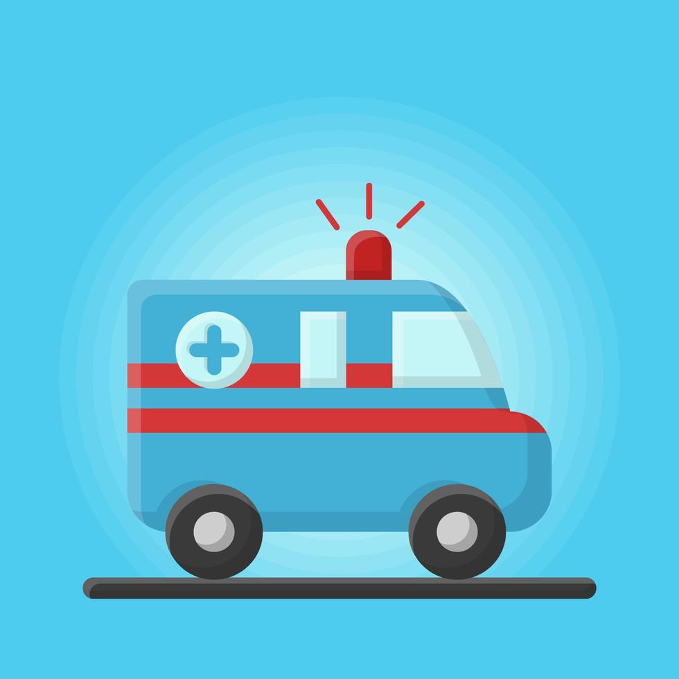 ambulância para emergência resgate transporte. ícone vetor Projeto