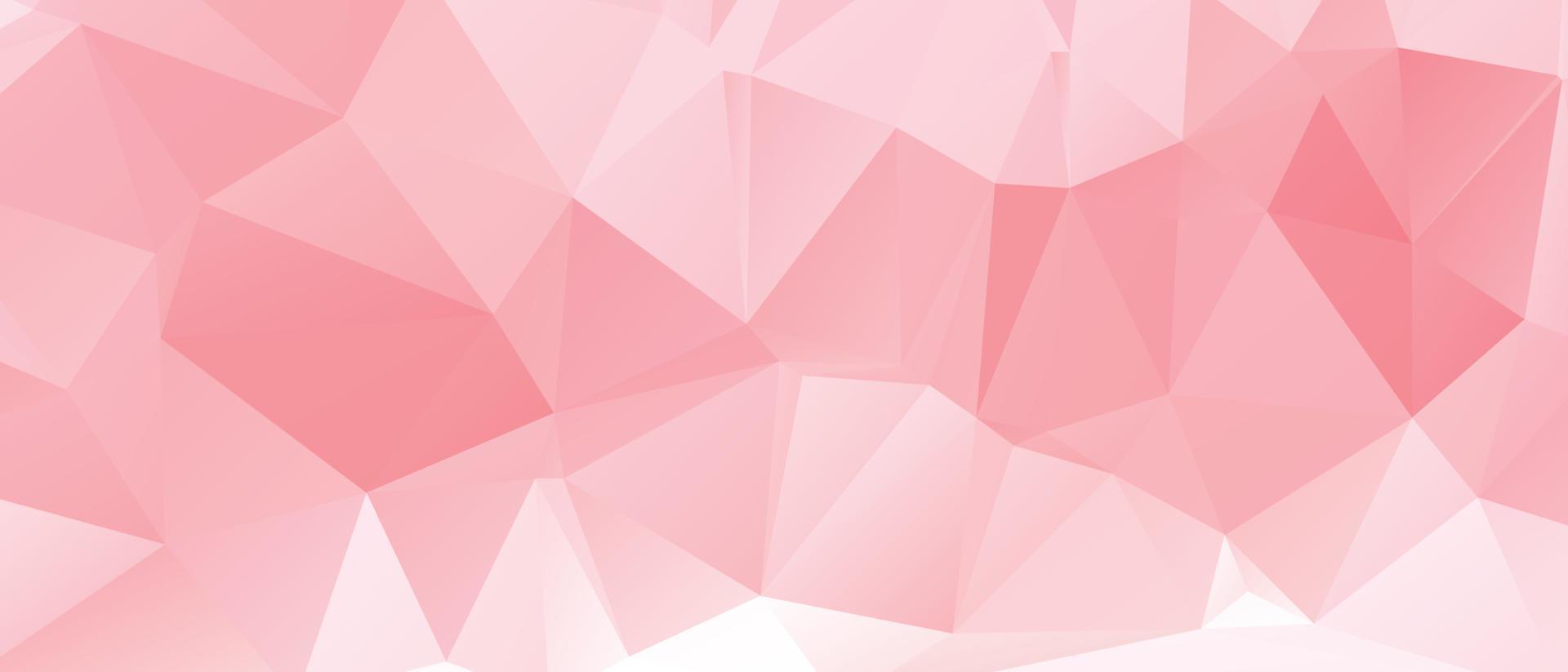 abstrato Rosa cor polígono fundo projeto, abstrato geométrico origami estilo com gradiente. apresentação, site, pano de fundo, capa, banner, padrão modelo vetor