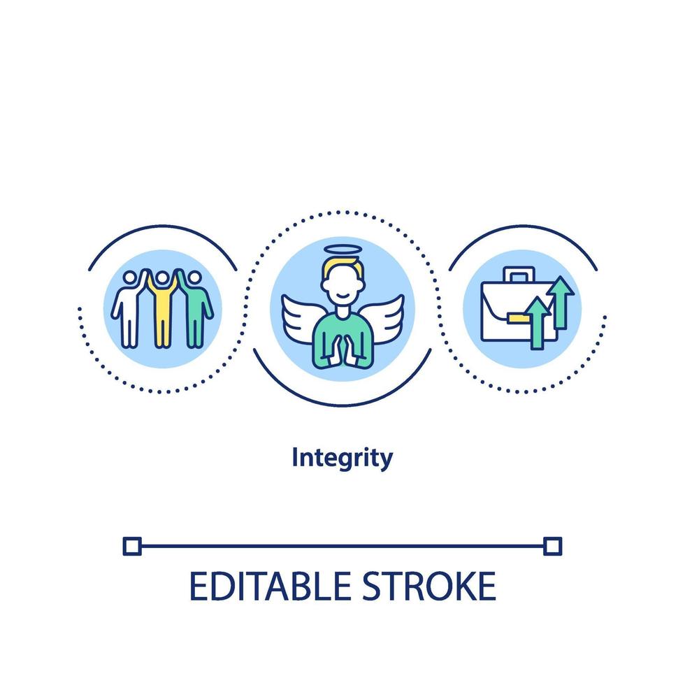 ícone do conceito de integridade vetor