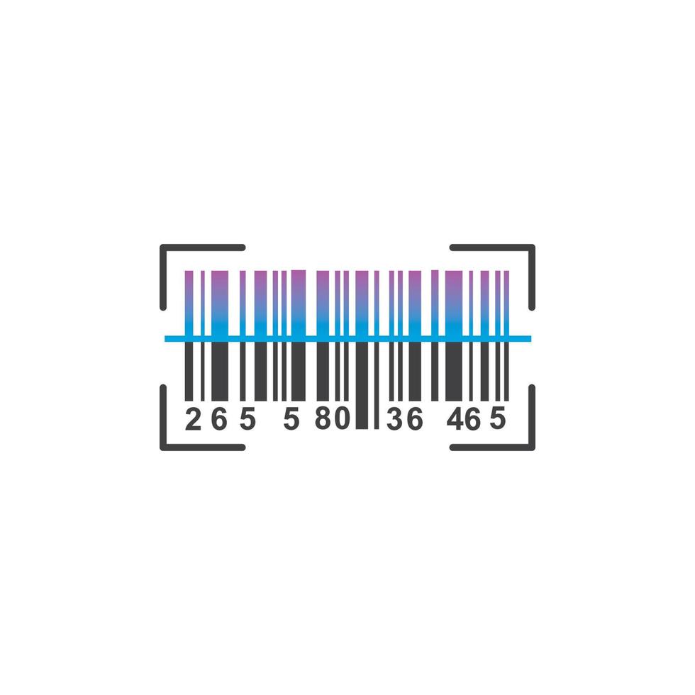 código de barras vetor ícone ilustração Projeto