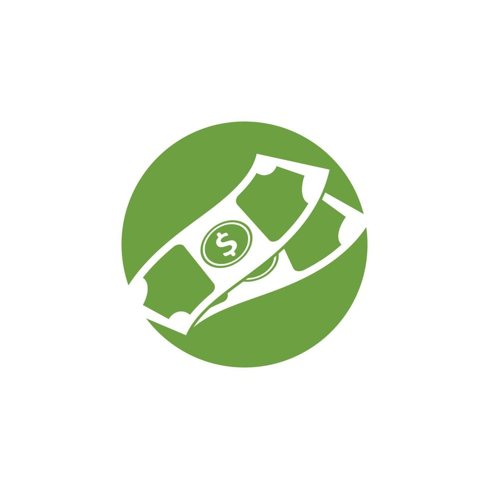 ilustração em vetor ícone do logotipo do dinheiro