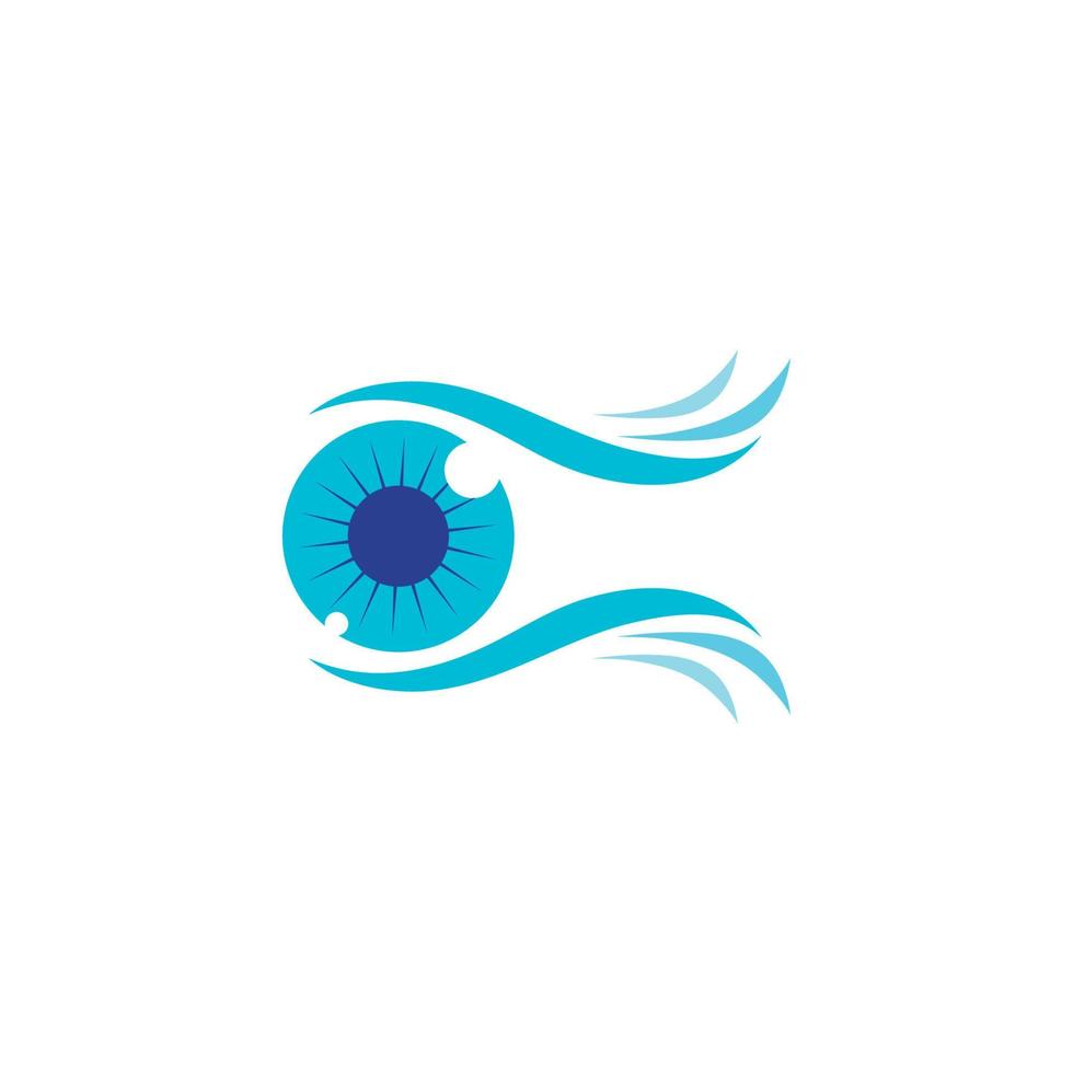 design de logotipo de vetor para cuidados com os olhos