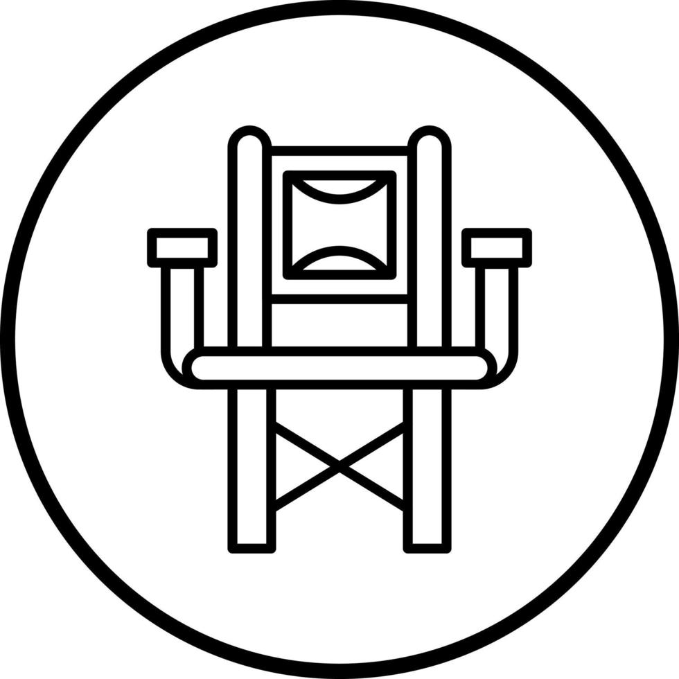 diretor cadeira vetor ícone estilo