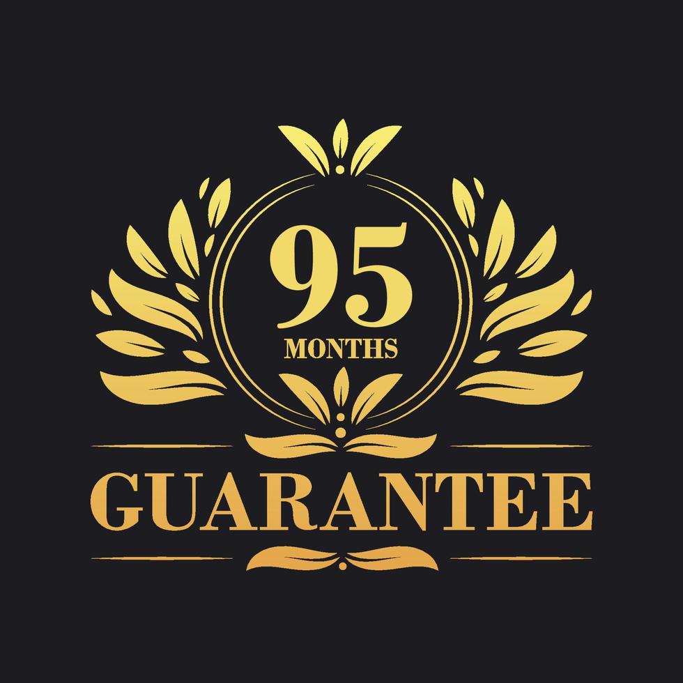 95 meses garantia logotipo vetor, 95 meses garantia placa símbolo vetor