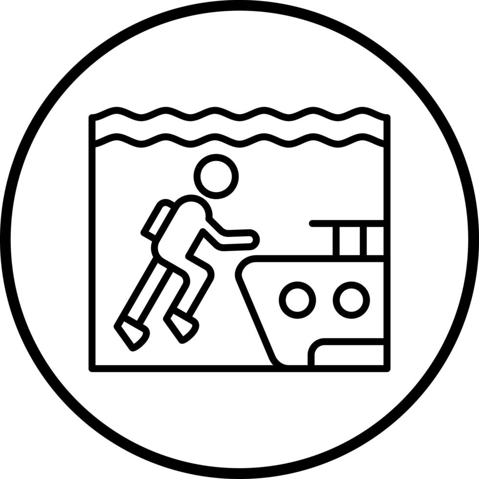 destruir mergulho vetor ícone estilo