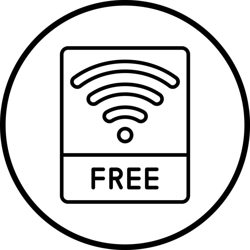 vetor Projeto livre Wi-fi vetor ícone estilo
