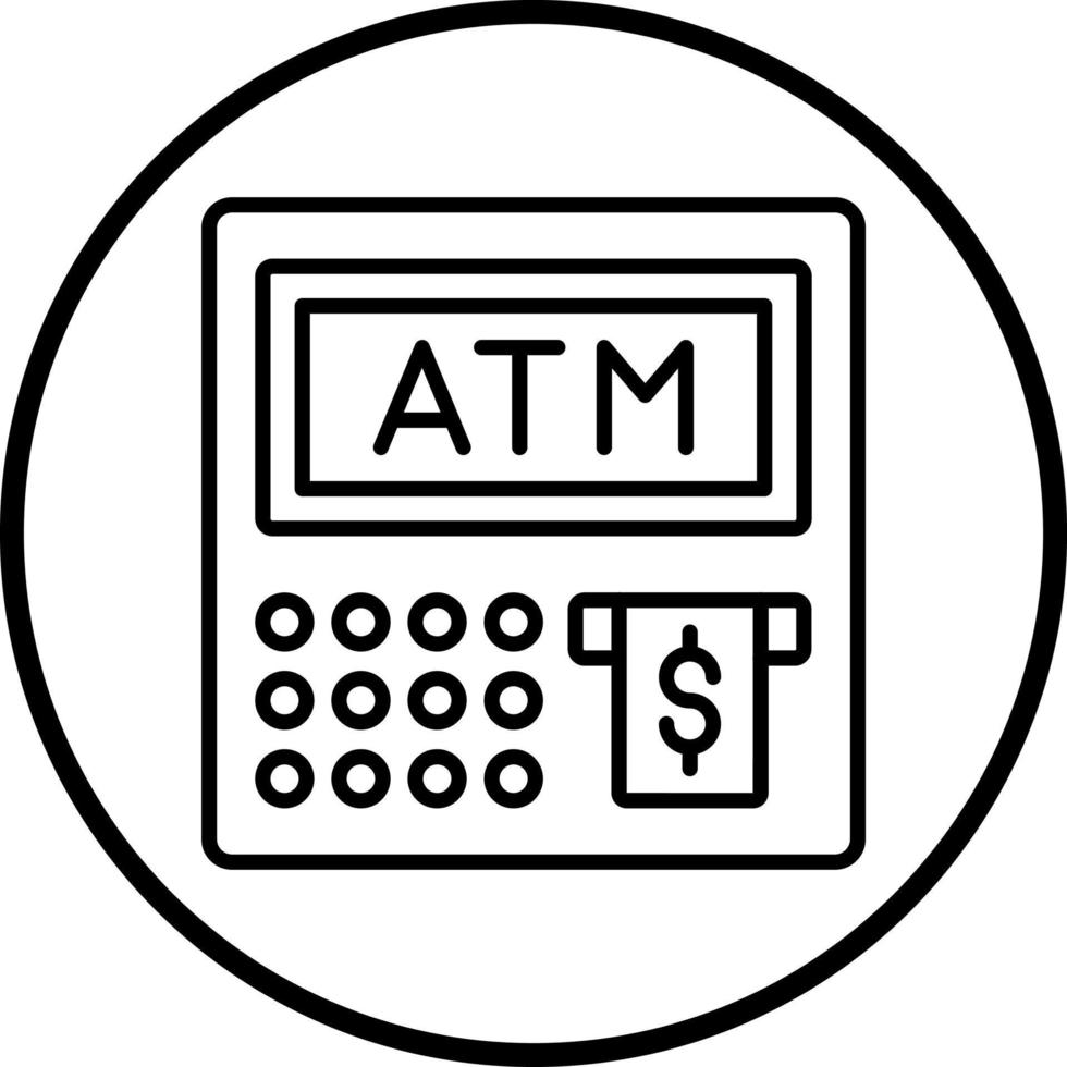 atm vetor ícone estilo