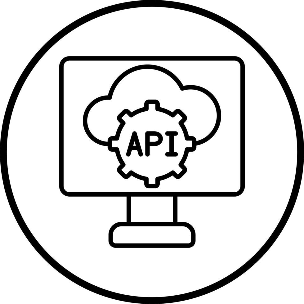 vetor Projeto api vetor ícone estilo