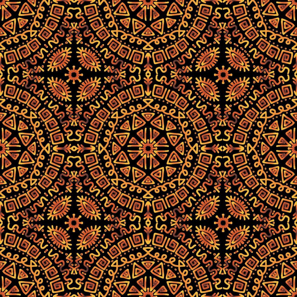 linha arte desatado padronizar étnico asteca mandala vetor