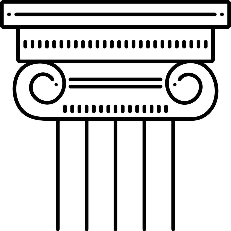 ícone de linha para coluna vetor
