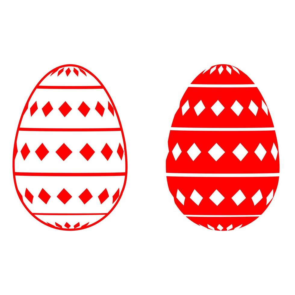 Páscoa ovo ícone vetor. Páscoa ilustração placa coleção. ovo símbolo ou logotipo. vetor