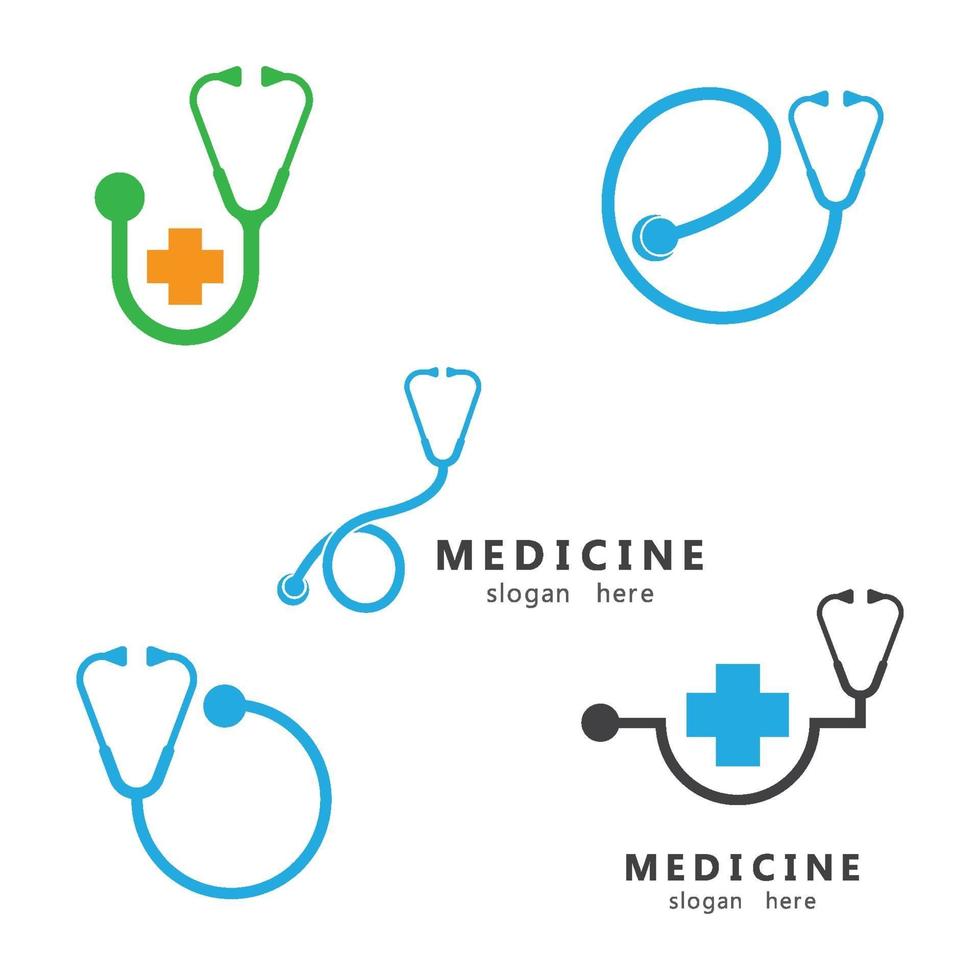 imagens de logotipo de cuidados médicos vetor