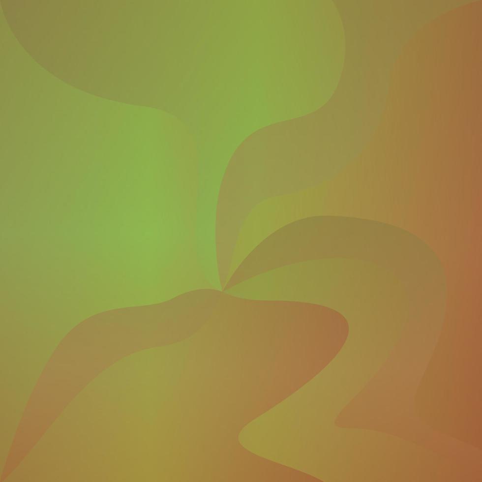 abstrato fundo com suave ondulado linhas dentro verde e laranja cores vetor
