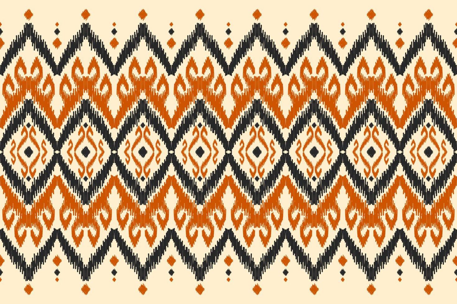 tapete étnico tribal arte padrão. padrão sem emenda de ikat étnico. estilo americano, mexicano. vetor