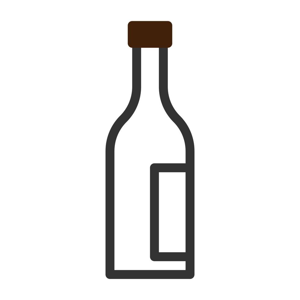 vidro vinho ícone duotônico cinzento Castanho cor Páscoa símbolo ilustração. vetor