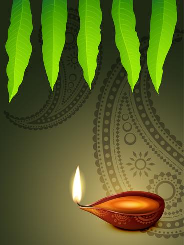 fundo de diwali vetor