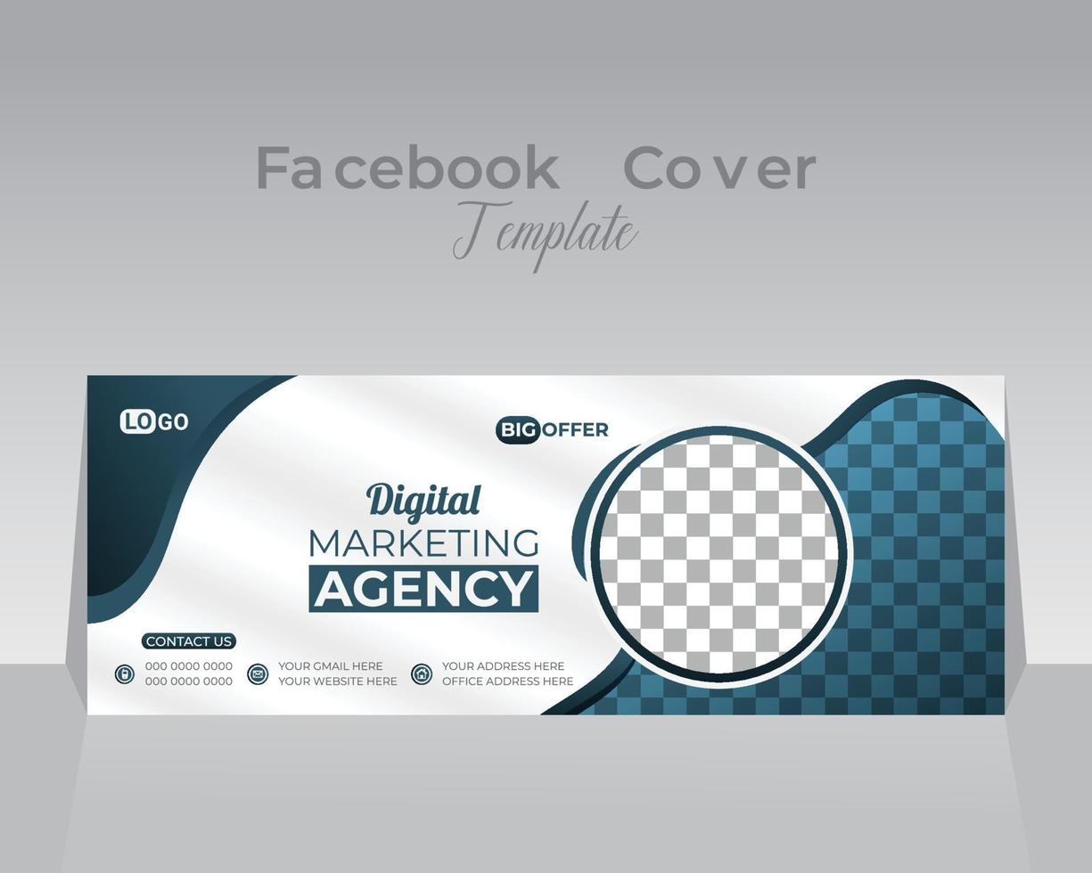 modelo de design de capa do facebook vetor