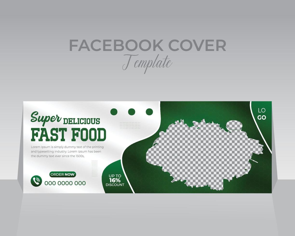 modelo de design de capa do facebook vetor