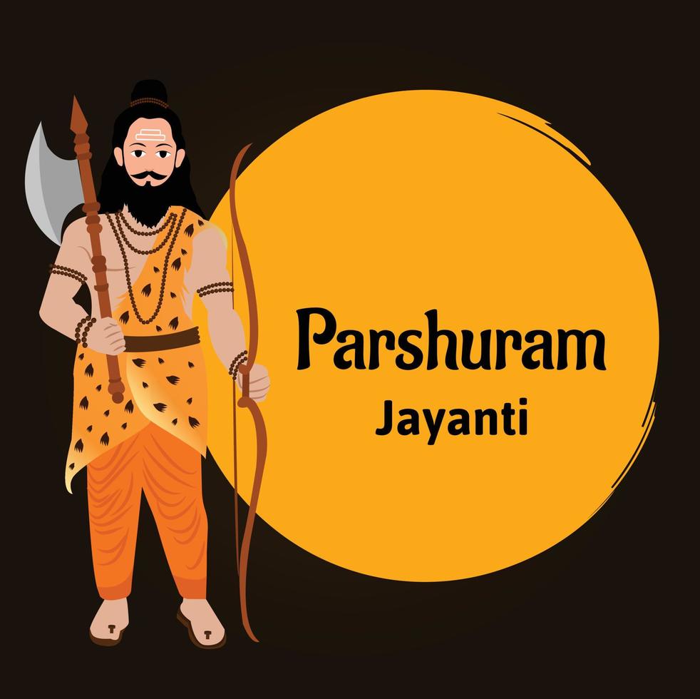 parshuram Jayanti senhor parasurama indiano hindu festival celebração vetor ilustrações