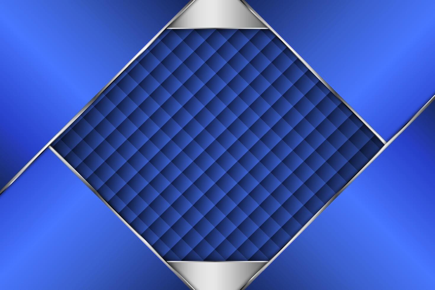 fundo de banner azul metálico vetor