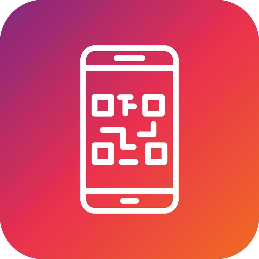 ilustração de design de ícone de vetor de código qr