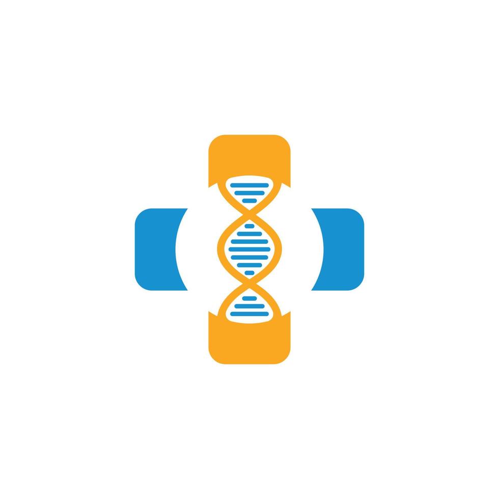 dna genético logotipo ícone ilustração vetor