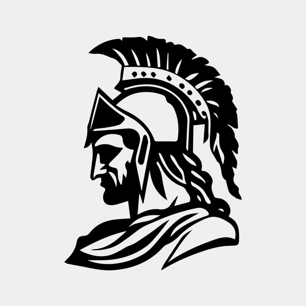 espartano logotipo vetor Projeto elementos, espartano capacete símbolo