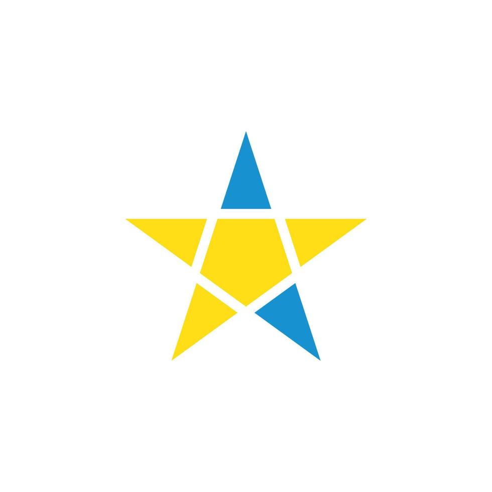 Estrela logotipo ícone vetor ilustração