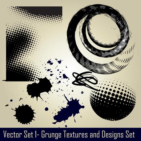 conjunto de grunge vector